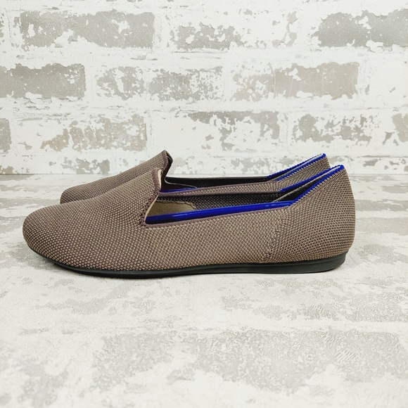 NEW Rothy's The Loafer Mocha Knit Round Toe Slip On Loafers F368